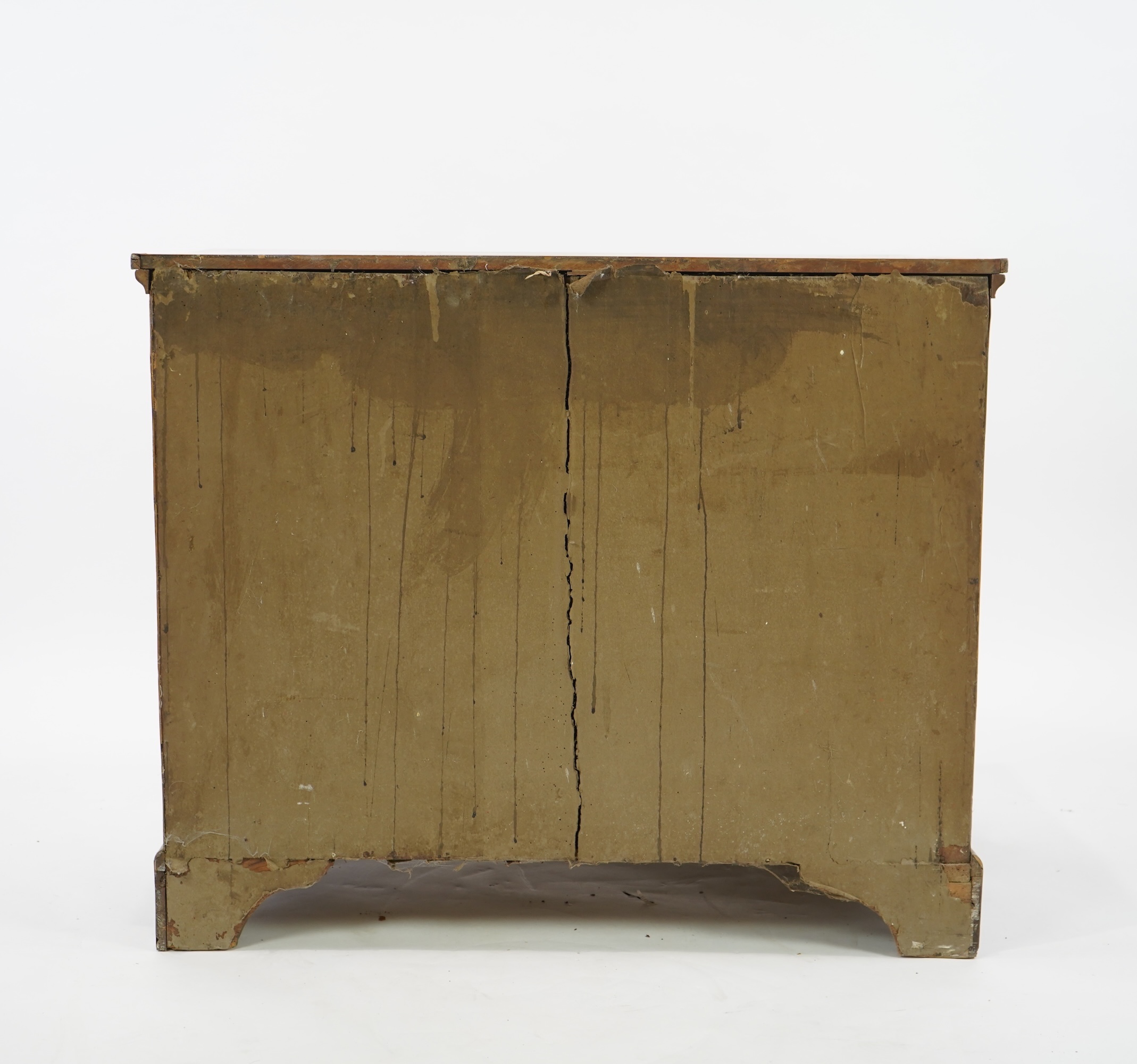 A William & Mary and later floral marquetry inlaid walnut chest